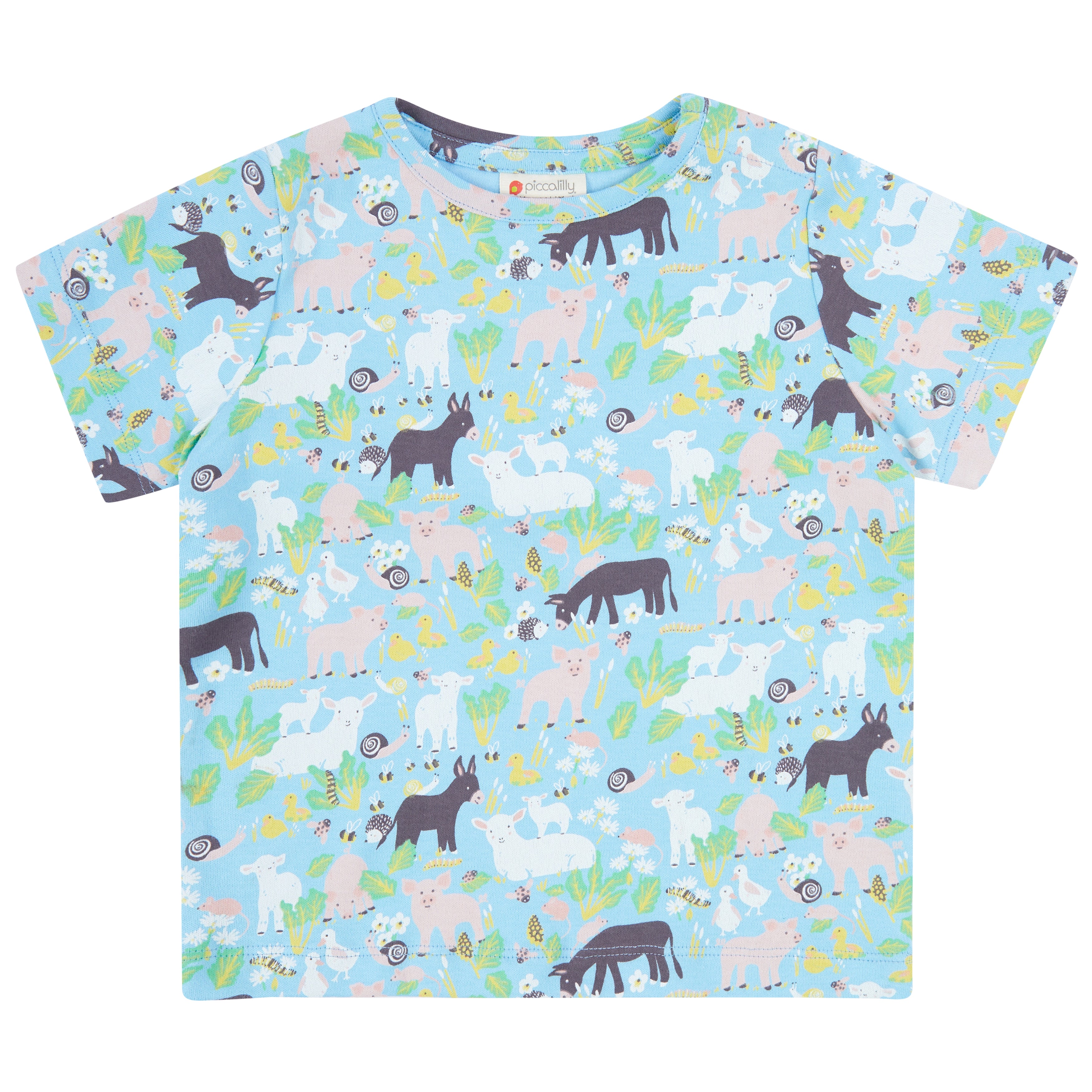 Piccalilly Kids All Over Print T-Shirt - Country Friends