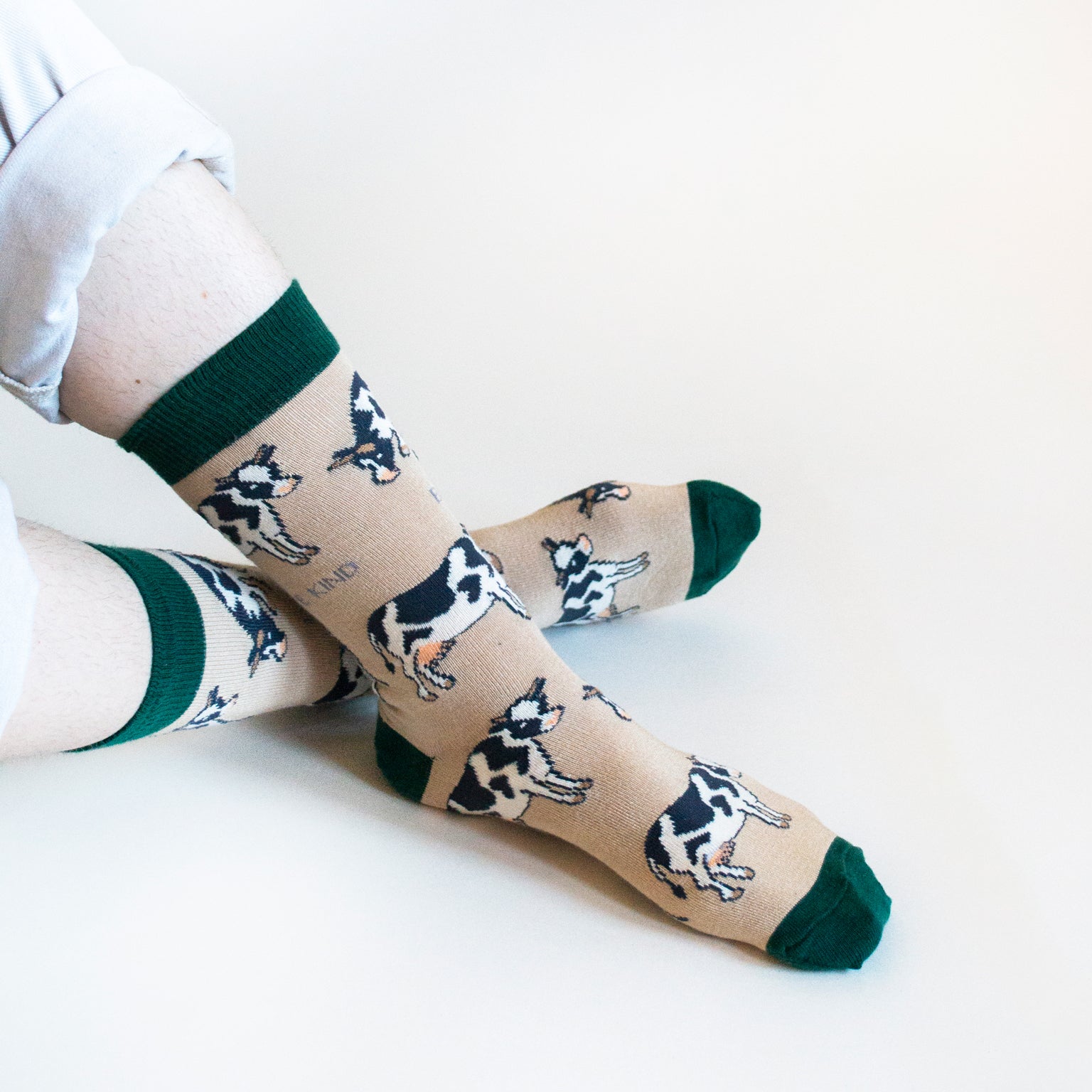 COW47-Bare Kind Bamboo Socks Adult - Cows