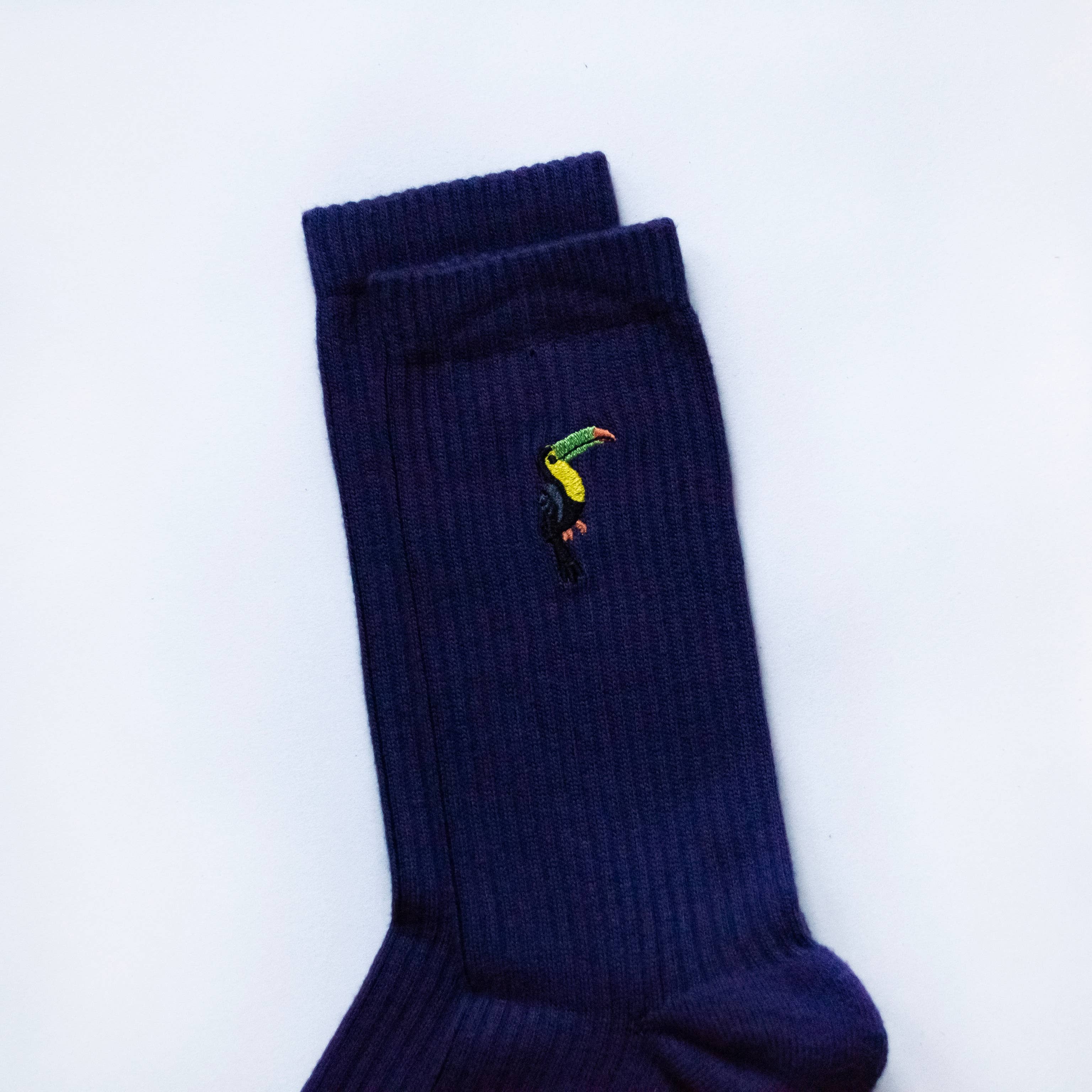 Deep Purple Socks: Toucans / Single Pair / UK Adult 4-7