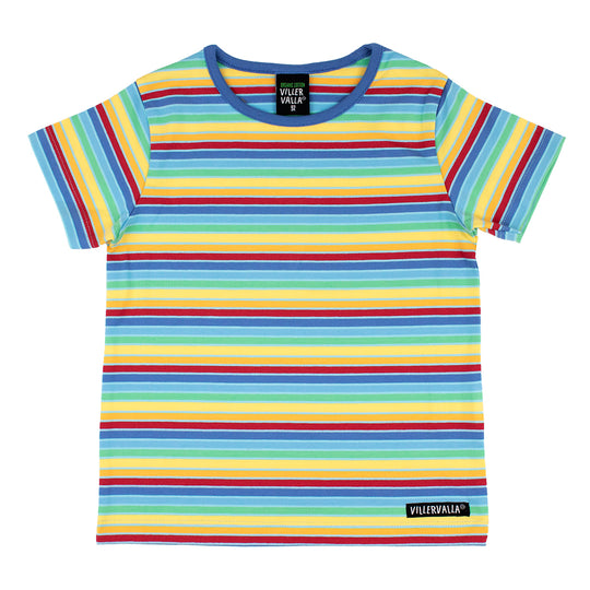 Villervalla T-Shirt Short Sleeve - Multi Stripe Nautic