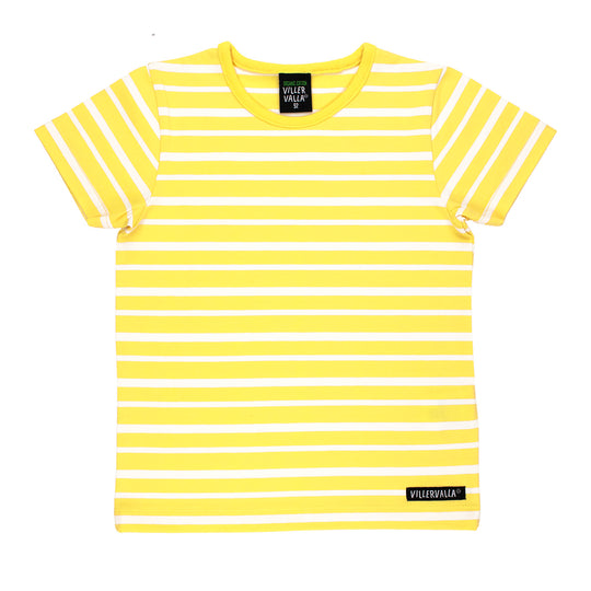 Villervalla T-Shirt Short Sleeve Stripes - Lemon