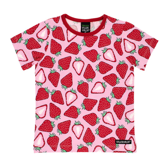 Villervalla T-Shirt Short Sleeve - Strawberry