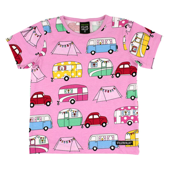 Villervalla Camper Van T-Shirt Short Sleeve - Blossom