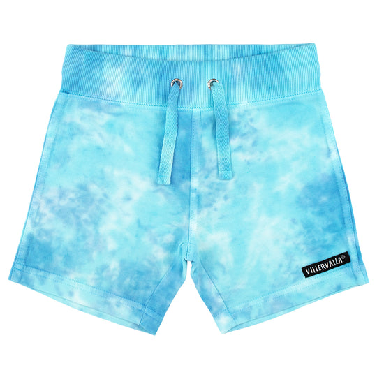 Villervalla Tie Dye Relaxed Shorts College Wear - Lake/Pool