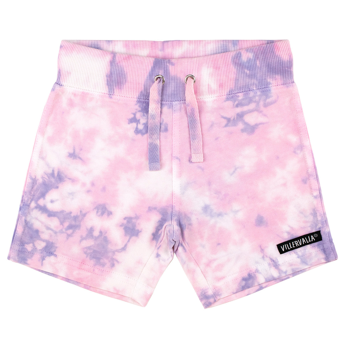 Villervalla Relaxed Shorts College Wear - Tie Dye Lavendar/Raspberry
