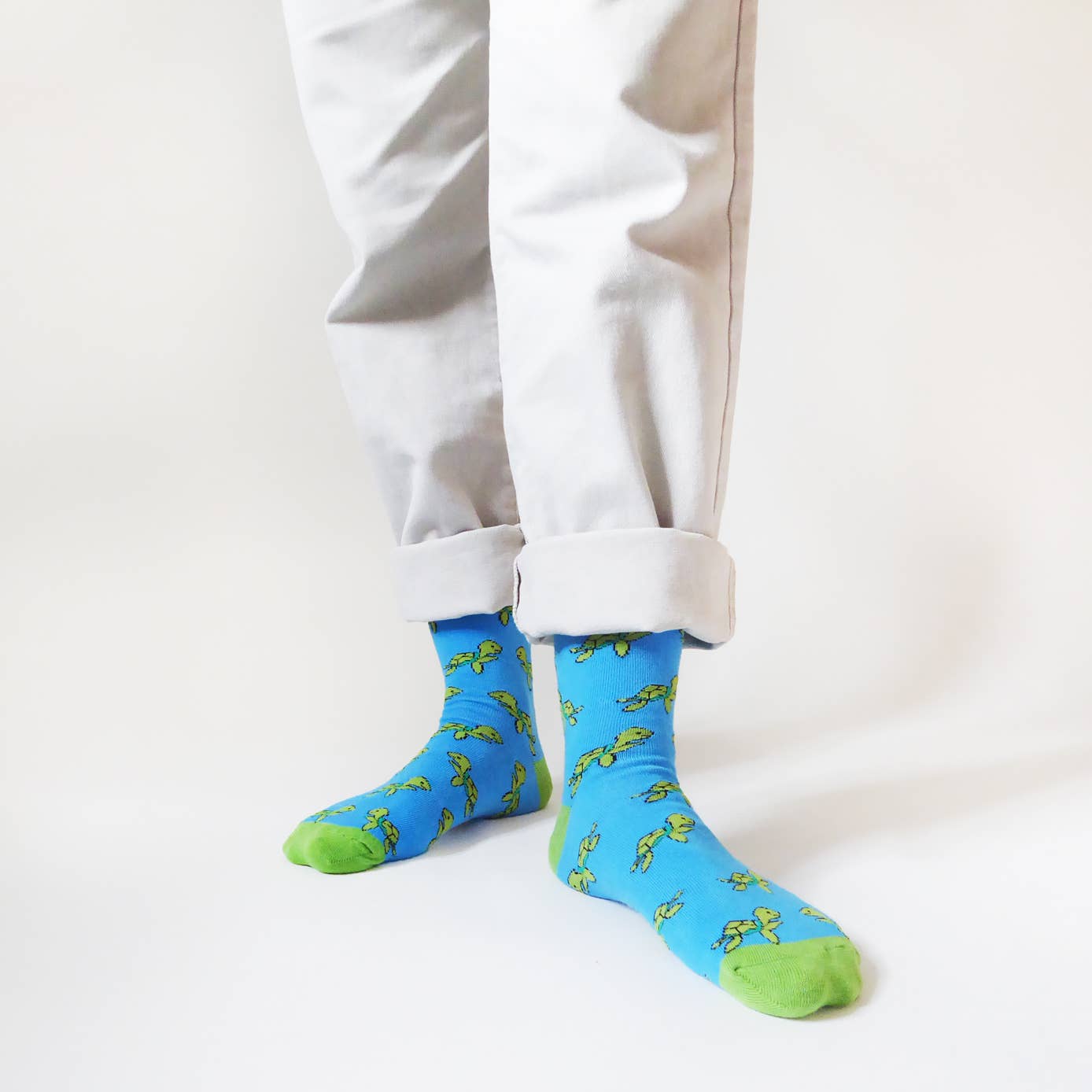 Ocean Socks: Turtles / Single Pair / UK Adult 4-7