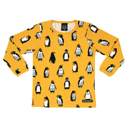 Villervalla T-Shirt Long Sleeve - Penguin Saffron