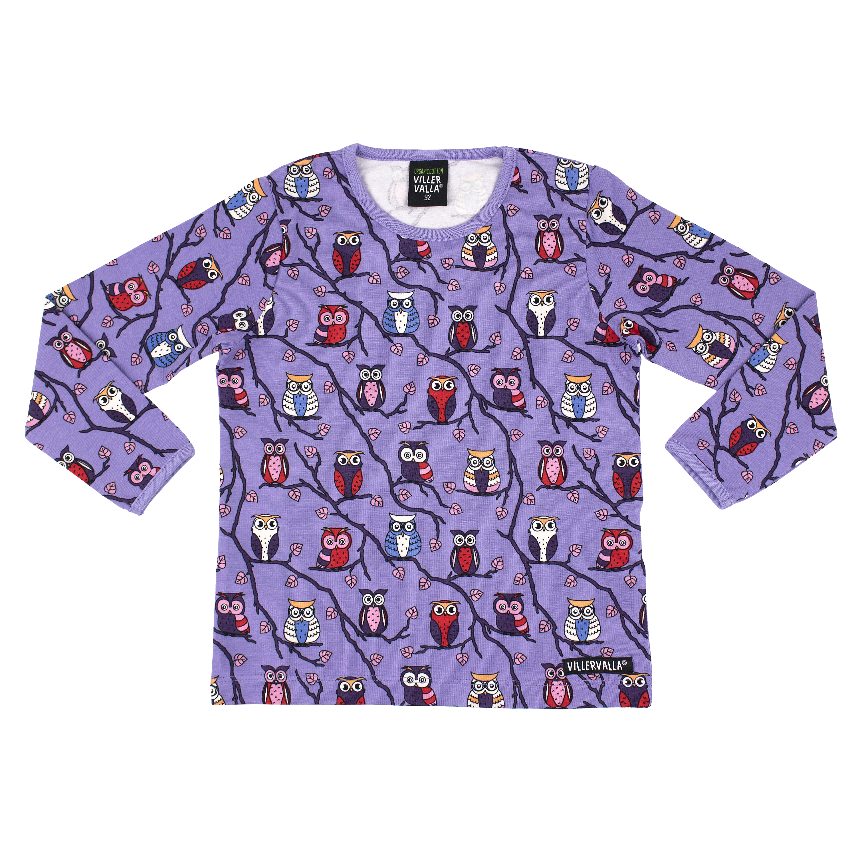 Villervalla Owls T-Shirt Long Sleeve - Lilac