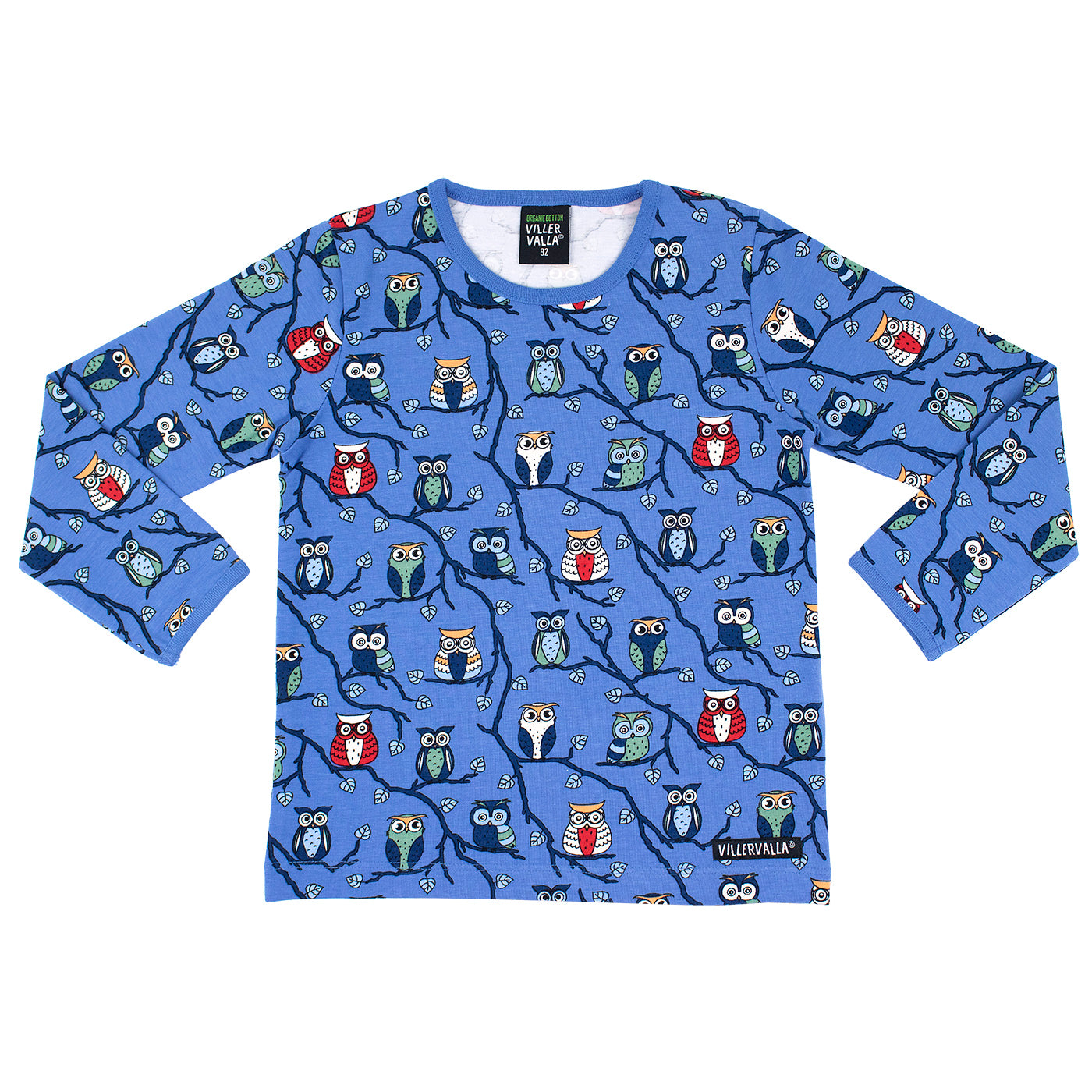 Villervalla Owls T-Shirt Long Sleeve - Nautic