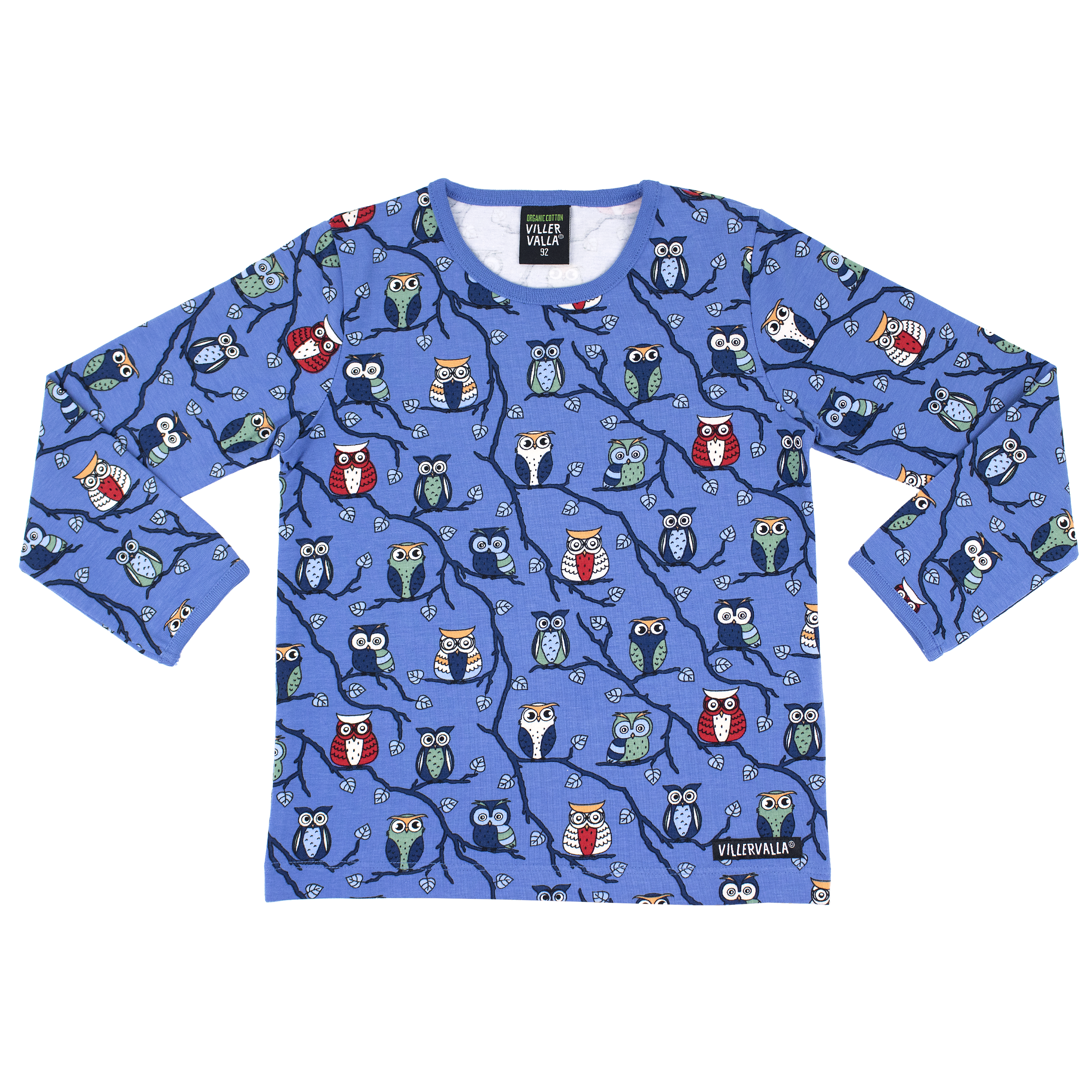 Villervalla Owls T-Shirt Long Sleeve - Nautic