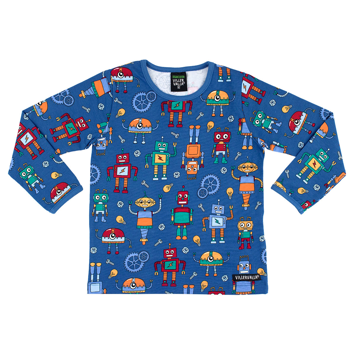 Villervalla T-Shirt Robot Long Sleeve - Atlantic