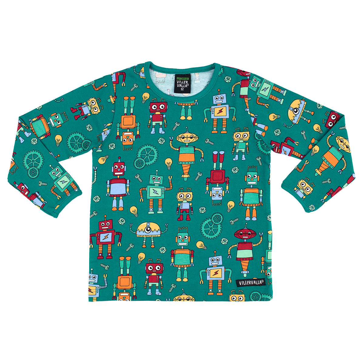 Villervalla T-Shirt Robot Long Sleeve - Hemlock