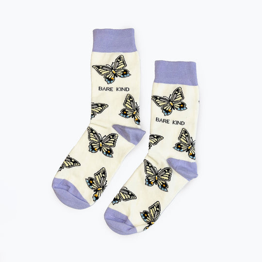 Bare Kind Bamboo Socks - Adult - Butterfly