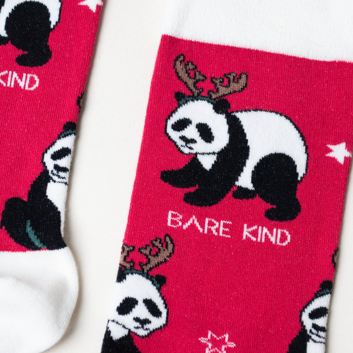 Bare Kind Adult Bamboo Socks - Christmas Panda
