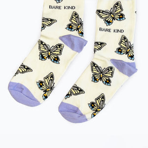 Bare Kind Bamboo Socks - Adult - Butterfly