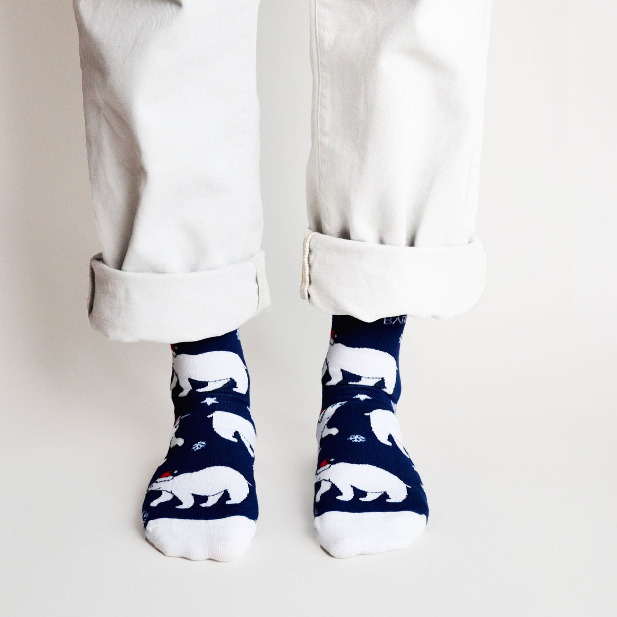 Bare Kind Adult Bamboo Socks - Christmas Polar Bear