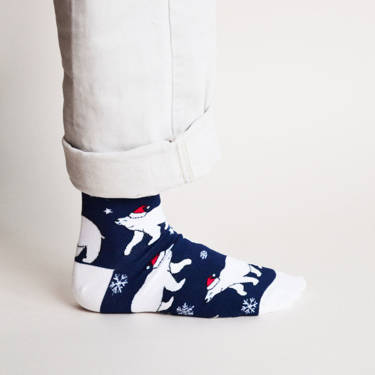 Bare Kind Adult Bamboo Socks - Christmas Polar Bear