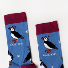 Bare Kind Adult Bamboo Socks - Christmas Puffin