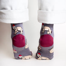 Bare Kind Adult Bamboo Socks - Christmas Sloth