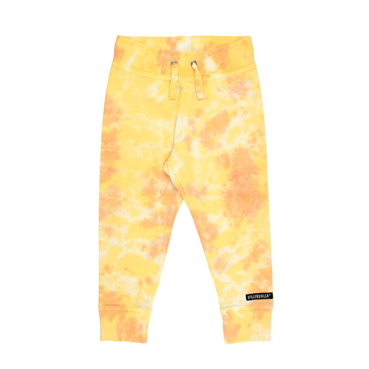 Villervalla Tie Dye Relaxed Joggers College Wear -  Mandarin/Lemon