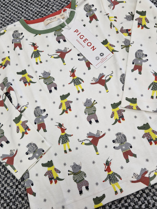 Pigeon Long Sleeve Top - Safari Skaters