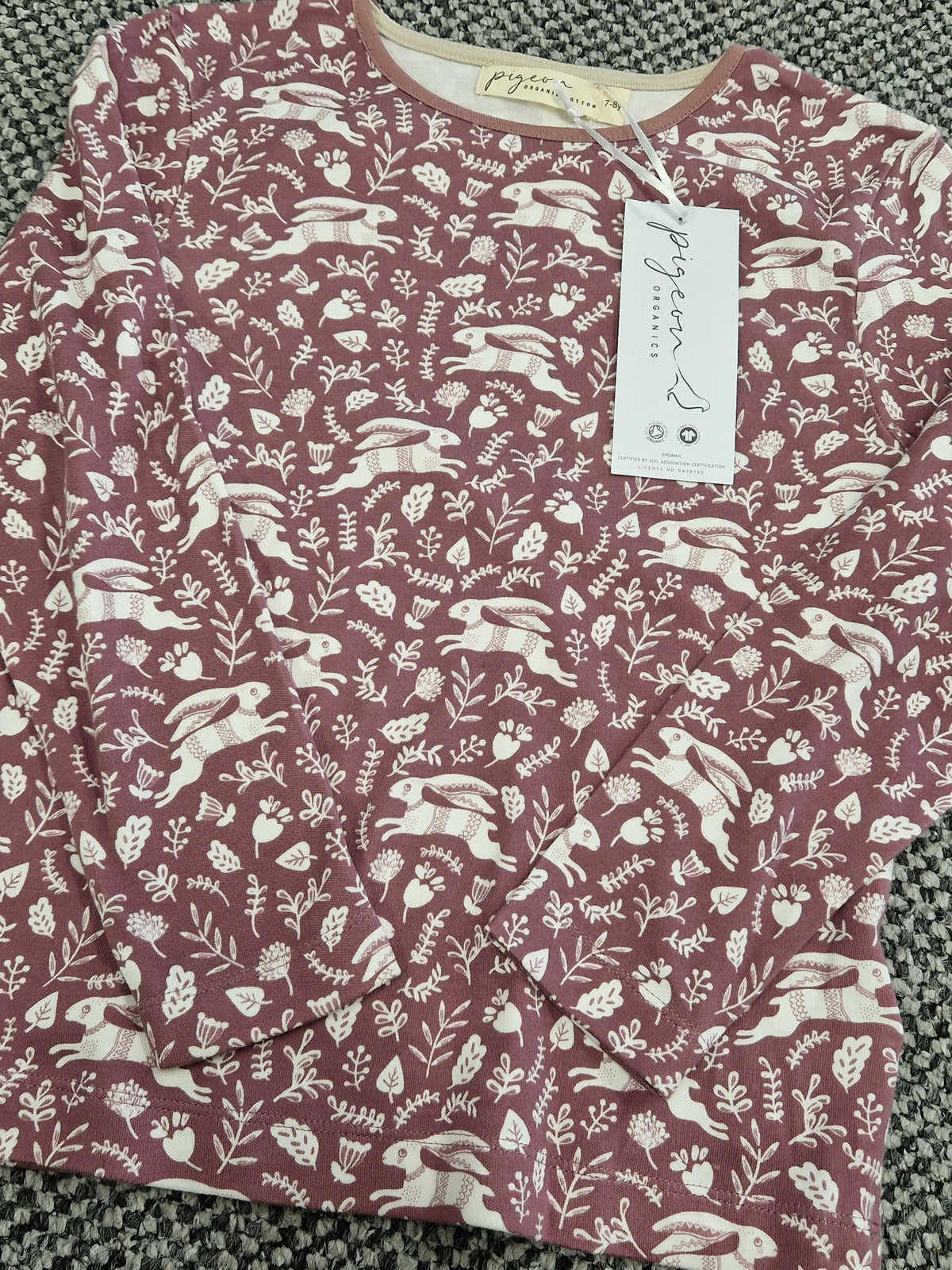 Pigeon Top Long Sleeve - Hares Rose