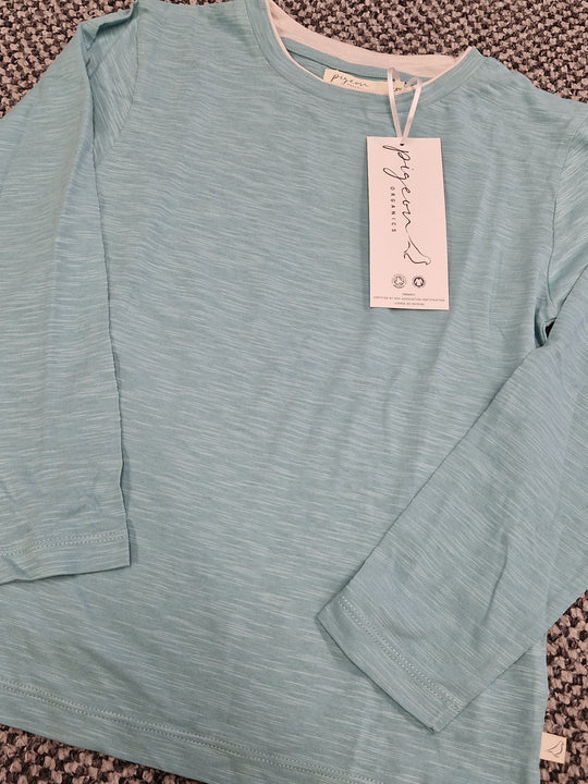 Pigeon Long Sleeve Top - Turquoise
