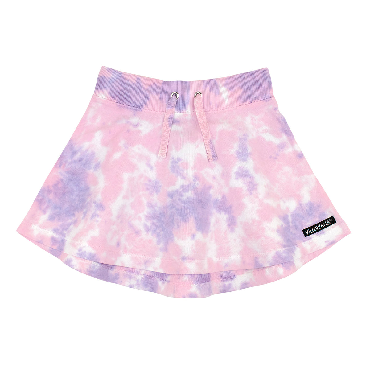 Villervalla Skirt Half Circle - Tie Dye Lavendar/Raspberry