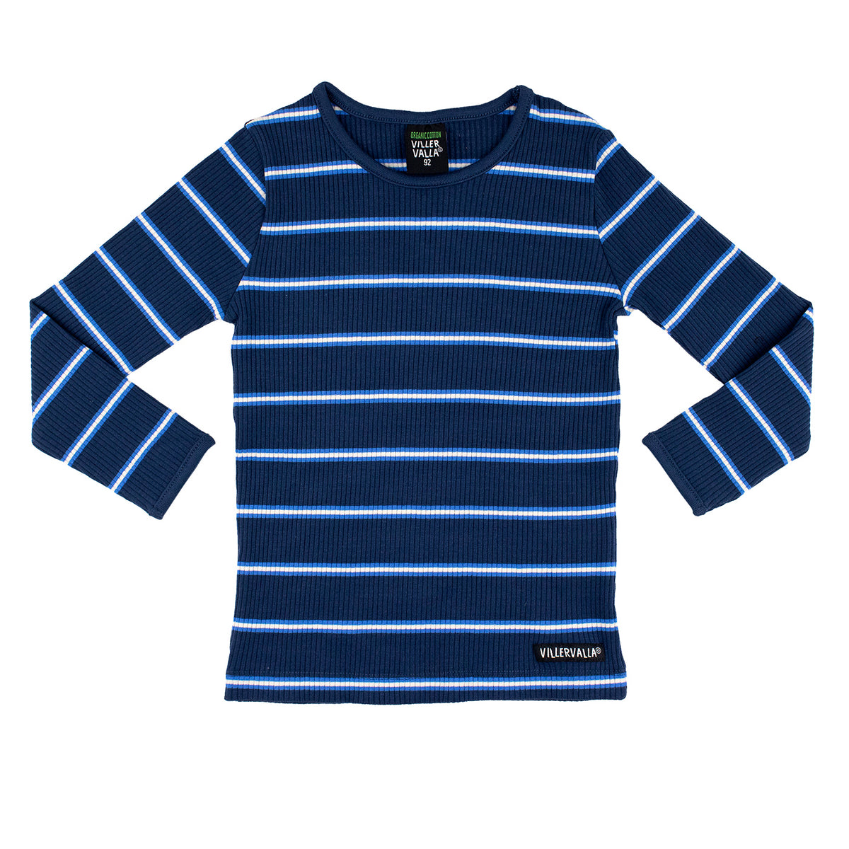 Villervalla Rib T-Shirt Long Sleeve - Pacific/Deep Sea