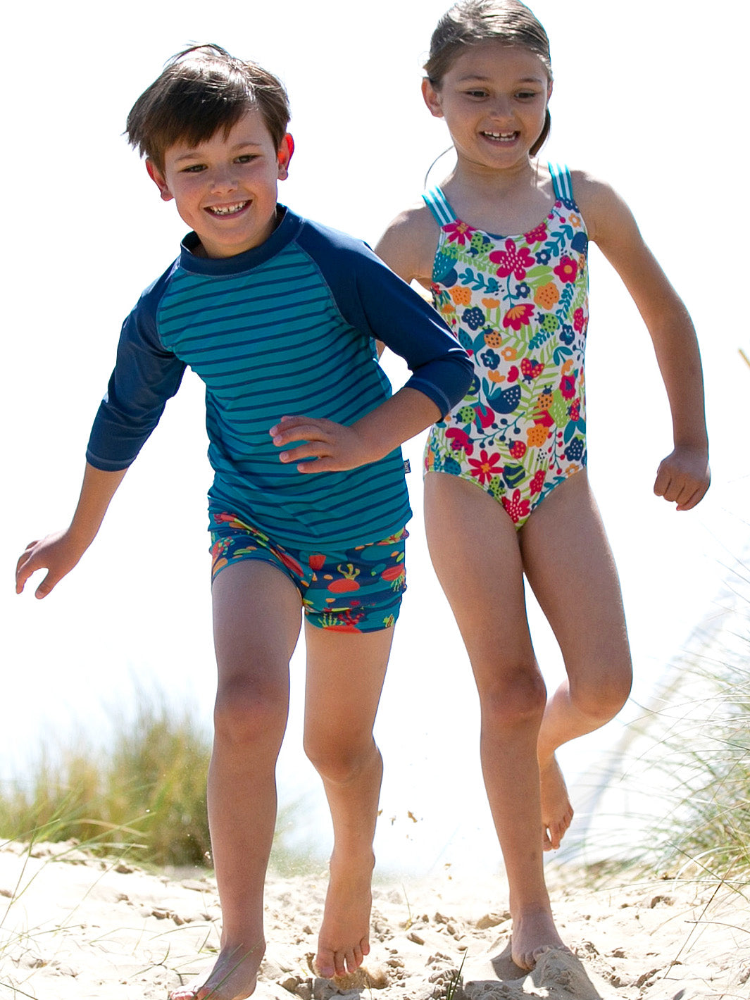 Kite Rash Vest - Stripy Teal/Navy