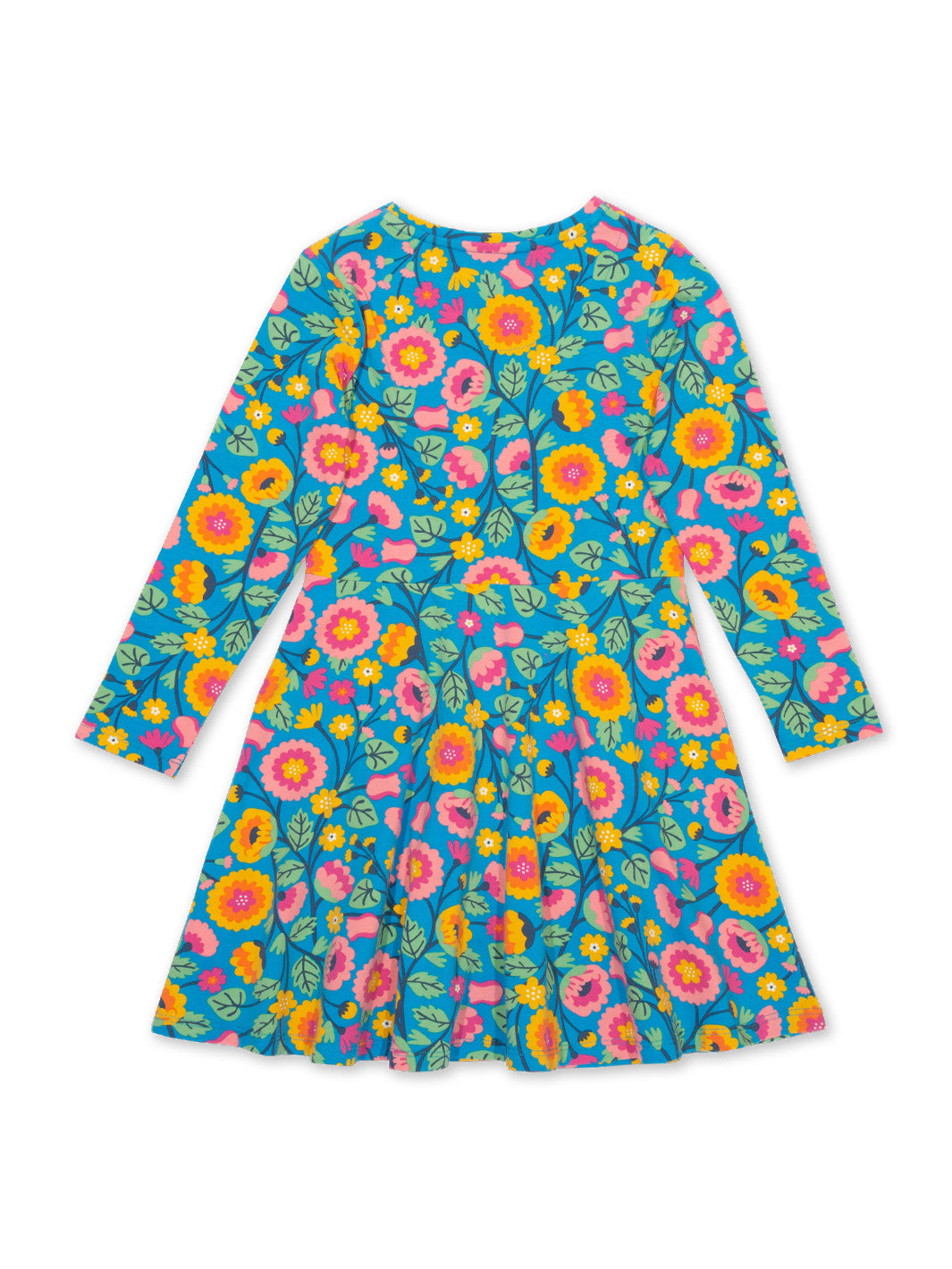 Kite Skater Dress Long Sleeve - Folk Floral Multi