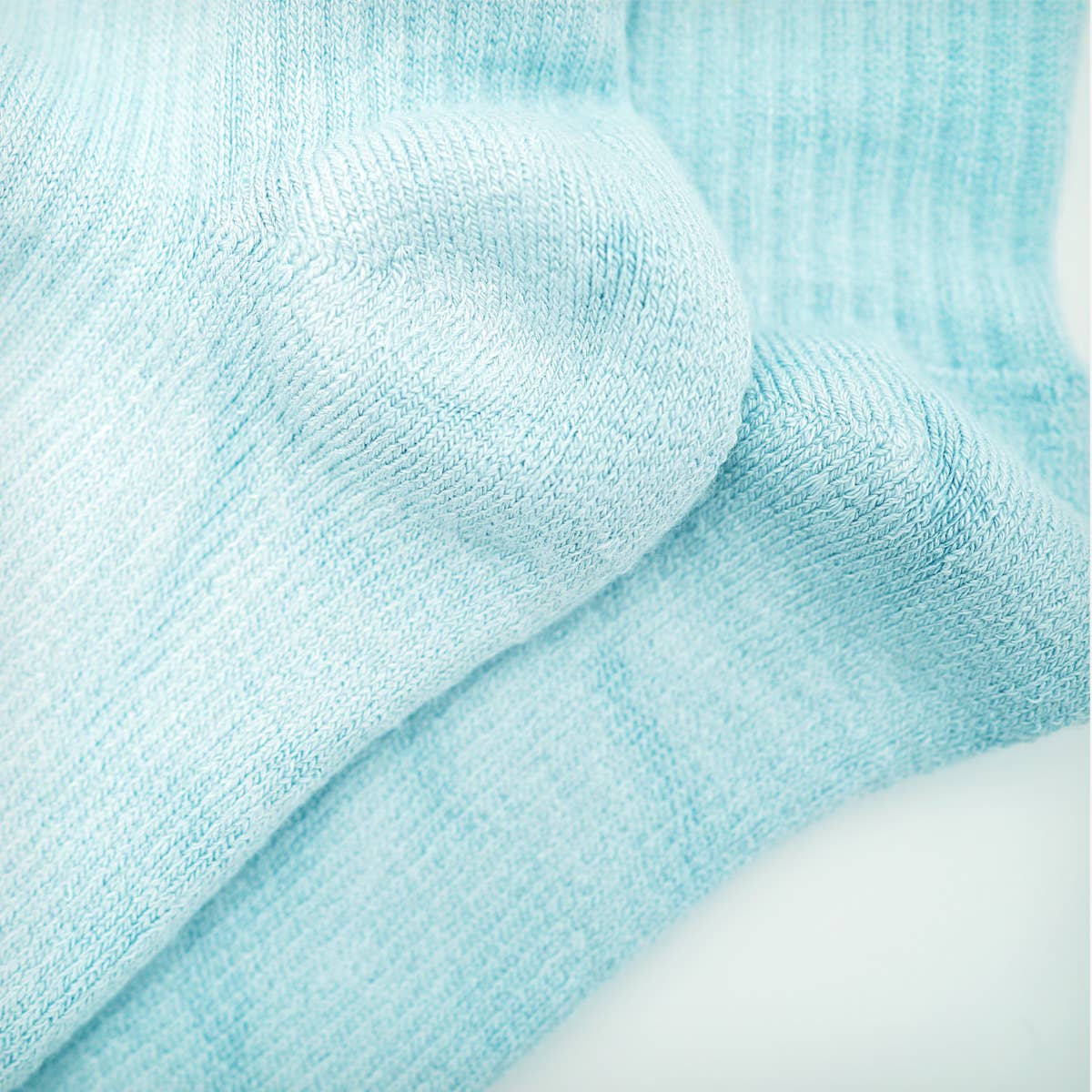 Bare Kind Adult Bamboo Ribbed Socks - Blue Puffin - Adult 4-7