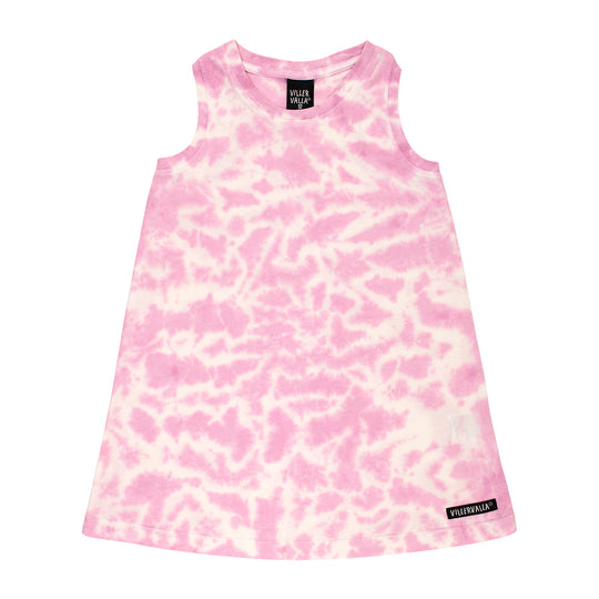 Villervalla Tie Dye Dress RACERBACK-  Raspberry