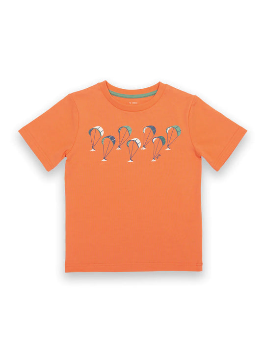Kite Kite Surfer T-Shirt  - Orange