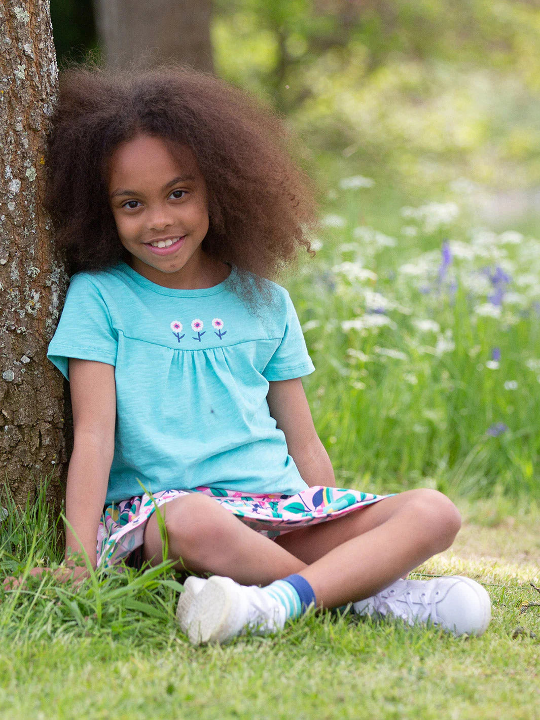 Kite T-Shirt Short Sleeve - Garden Grow Blue