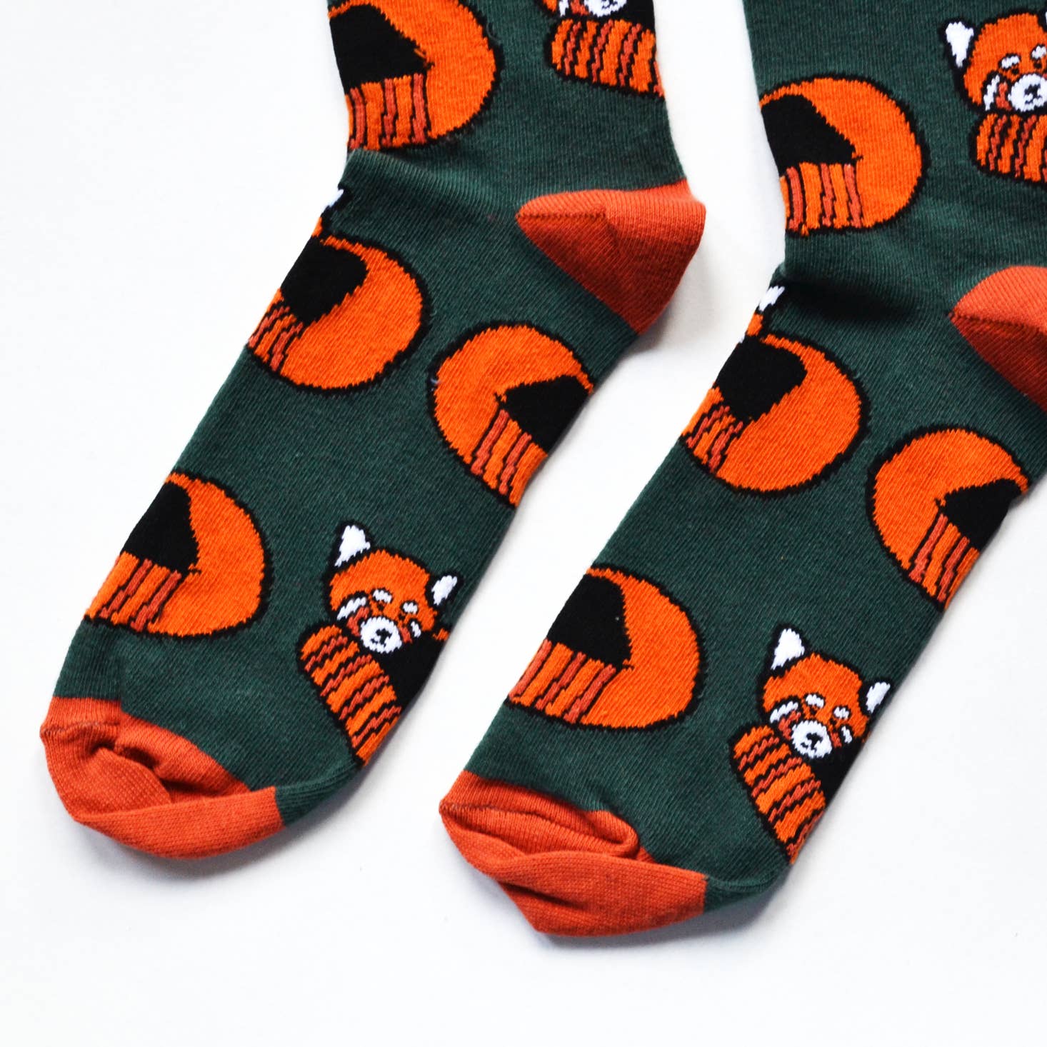 Green Socks: Red Pandas / Single Pair / UK Adult 4-7