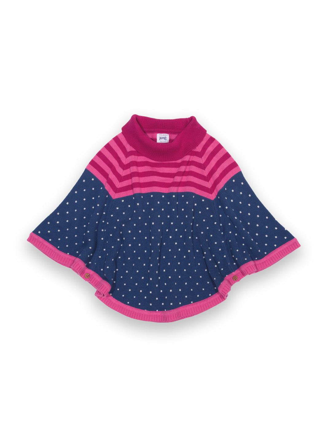 Kite Berry Blush Poncho - Navy