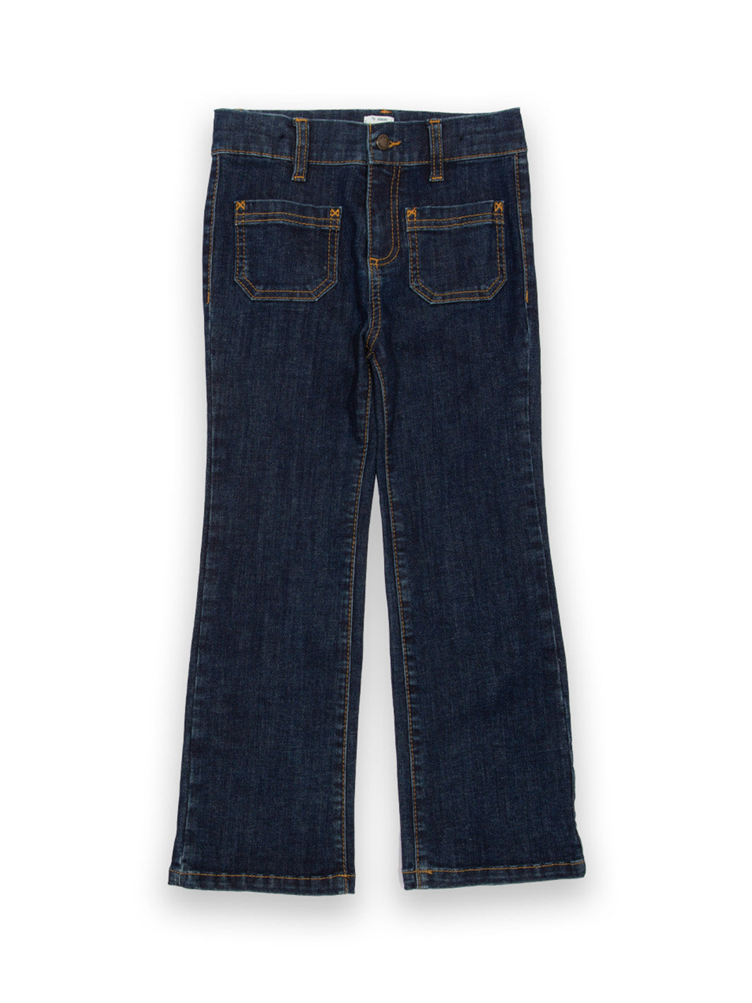 Kite Stretch Denim Flares in gentle organic cotton at The Thrifty Stork