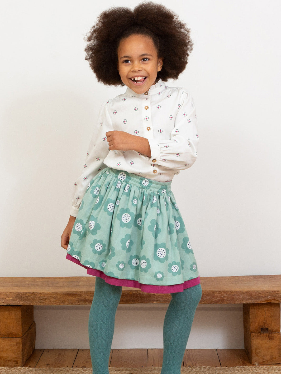 Kite Reversible Skirt - Big Bloom Multi