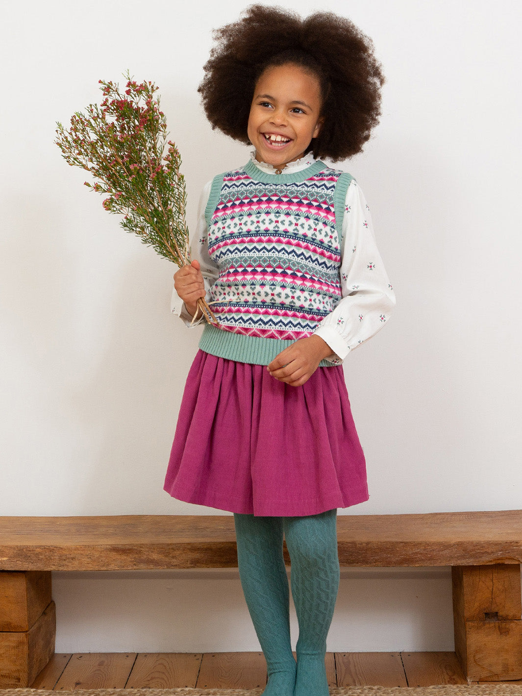 Kite Reversible Skirt - Big Bloom Multi