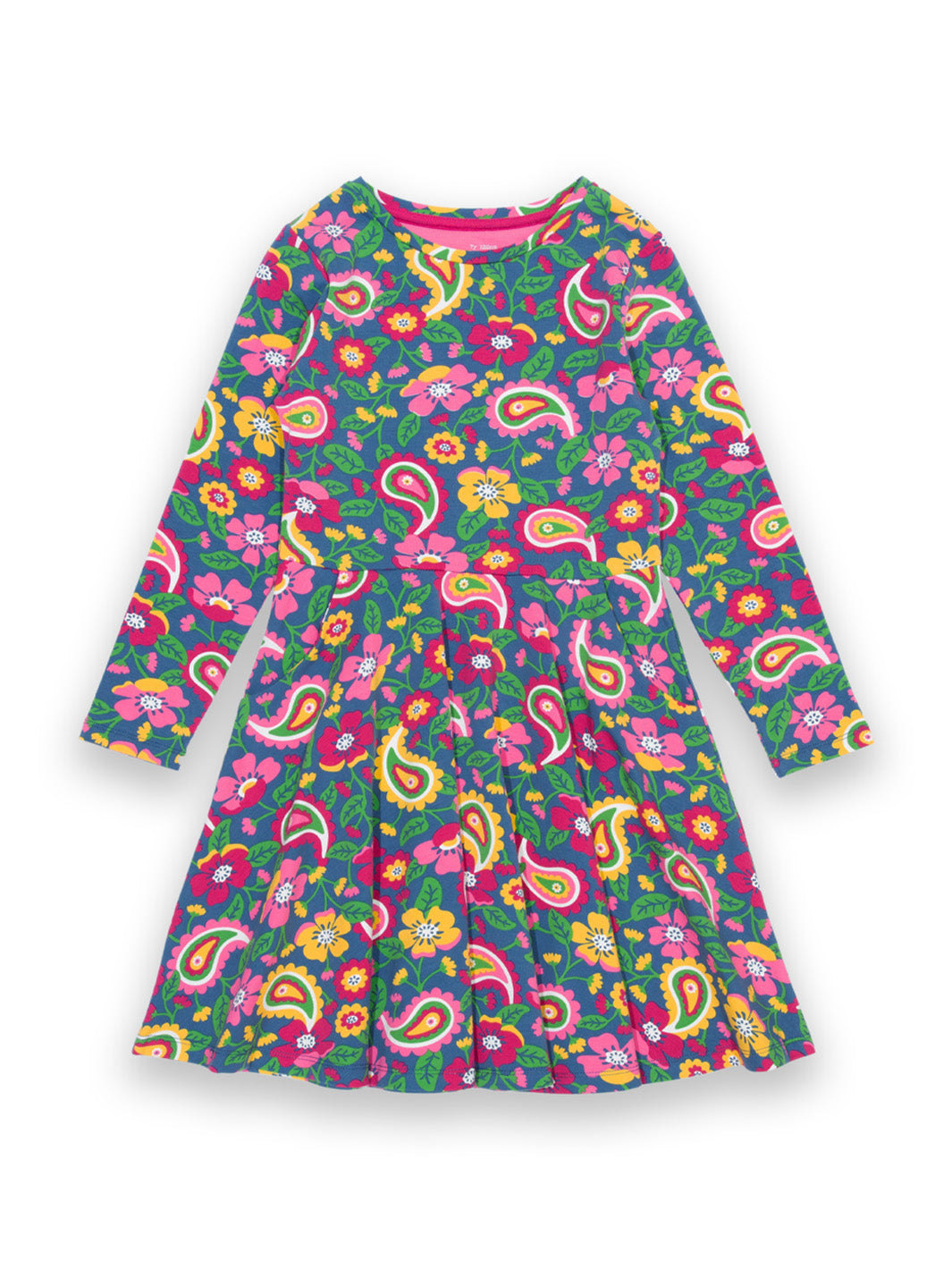 Kite Skater Dress Long Sleeve - Paisley Pop Multi
