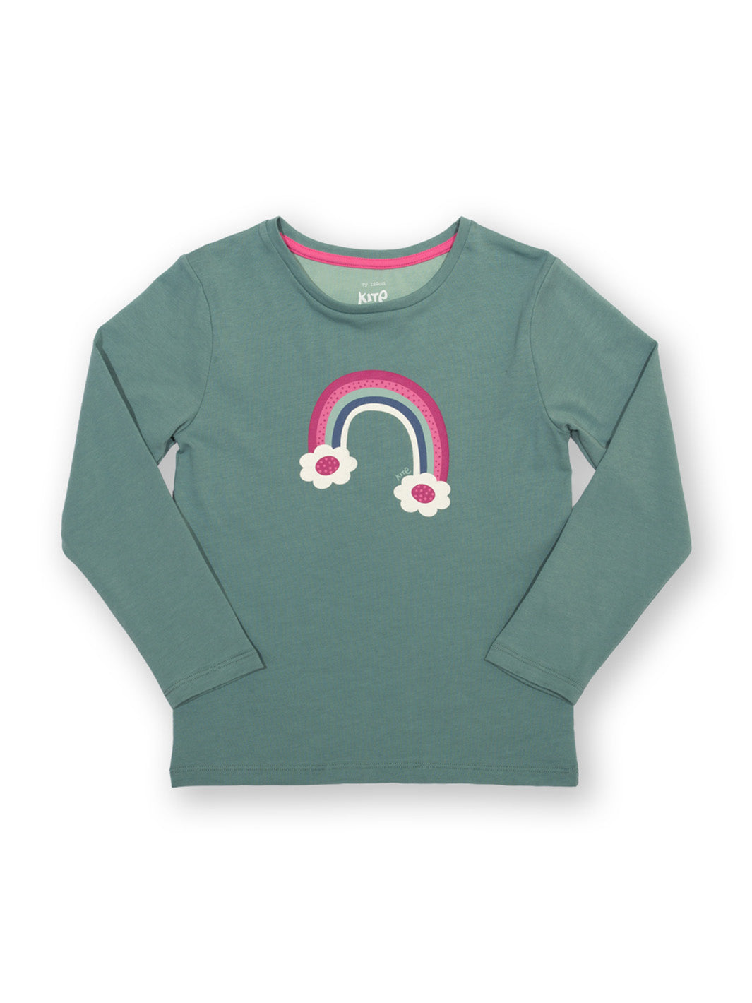 Kite T-Shirt Long Sleeve - Rainbow Bloom Green