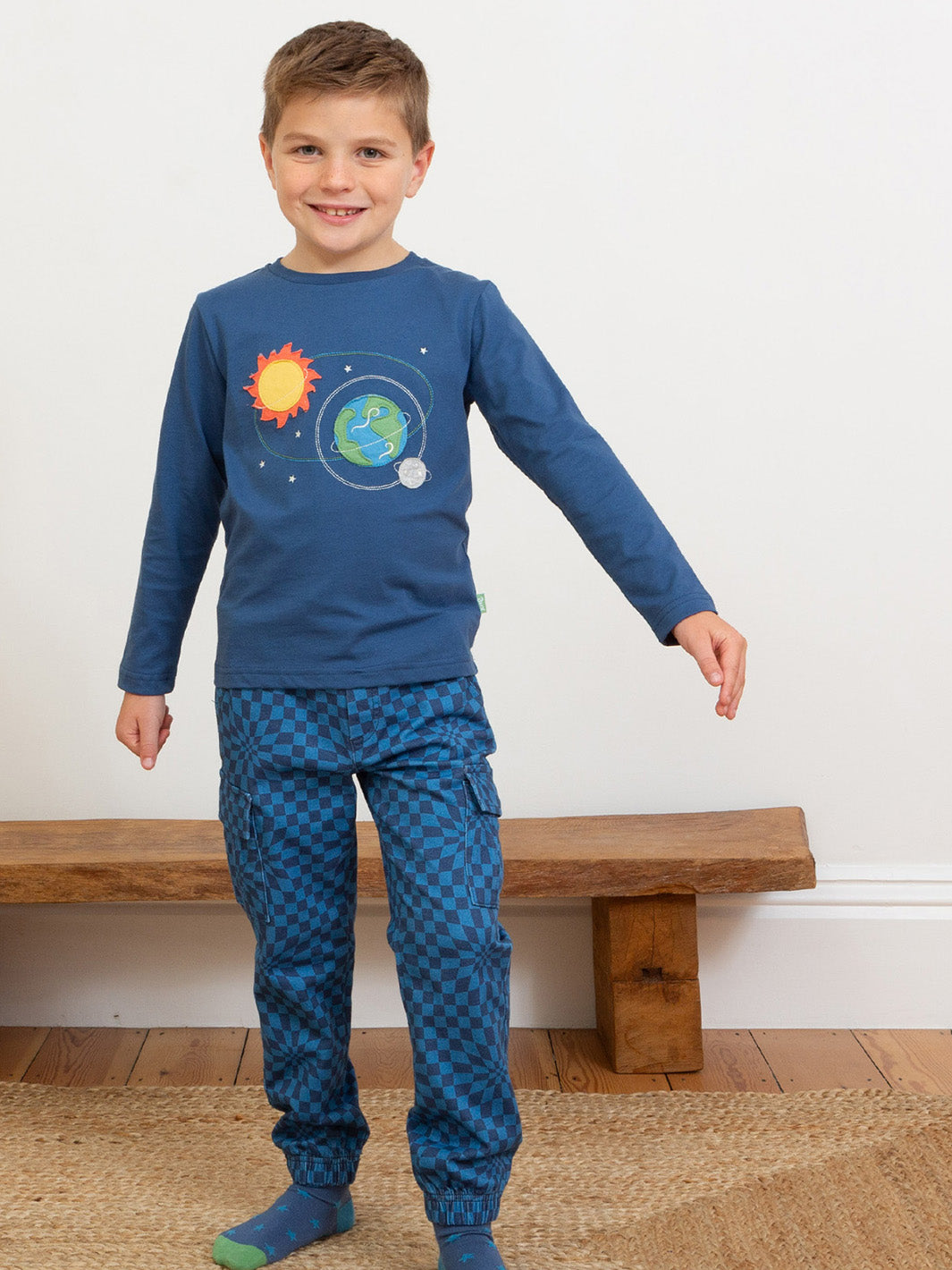 Kite Cargos - Chequerboard Blue