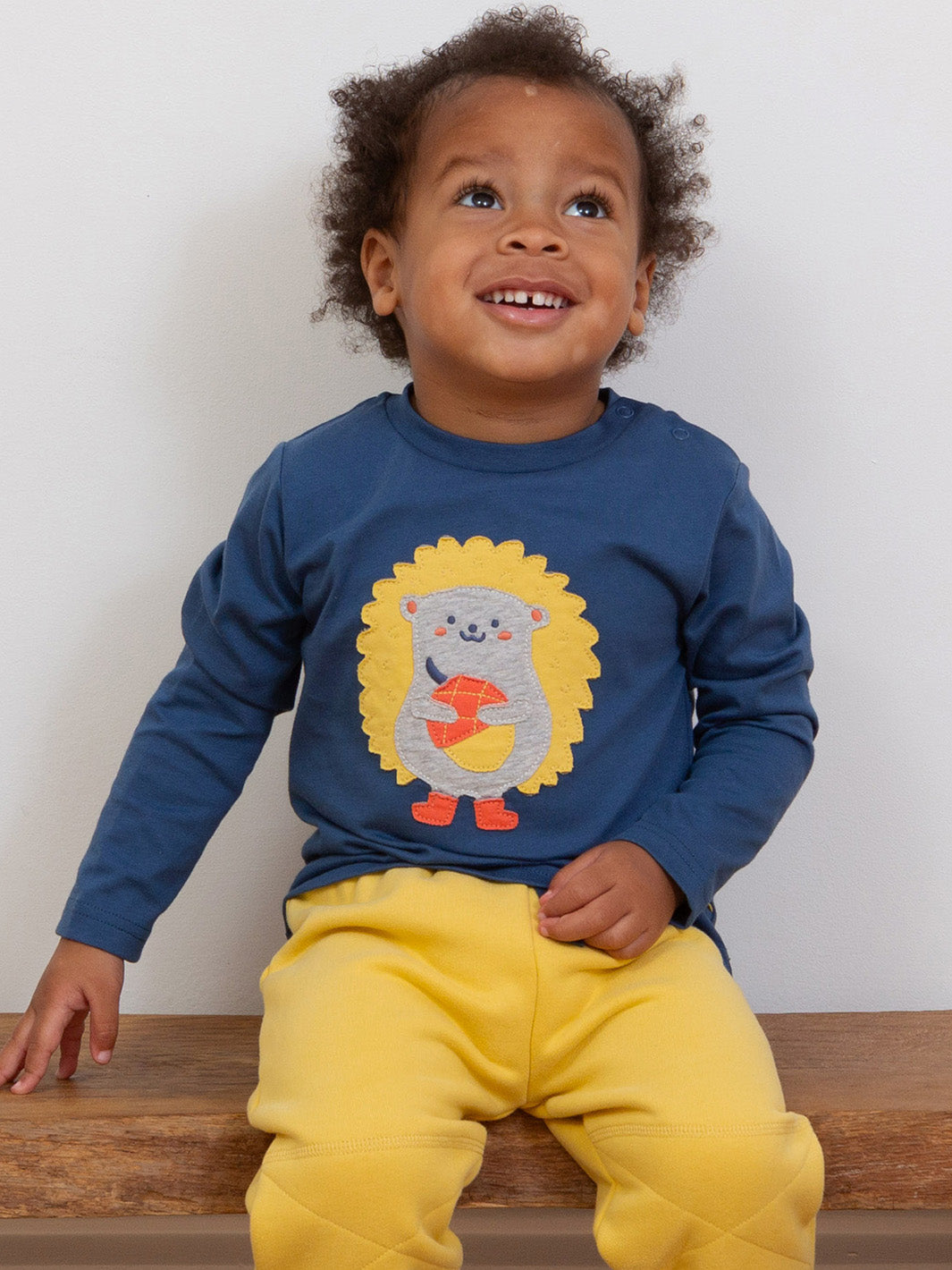 Kite T-Shirt Long Sleeve - Hedge Hug Blue