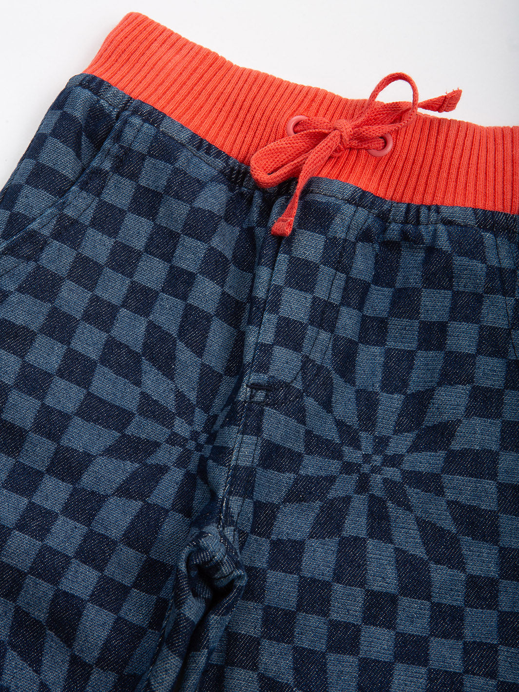 Kite Denim Pull Ups - Chequerboard Blue