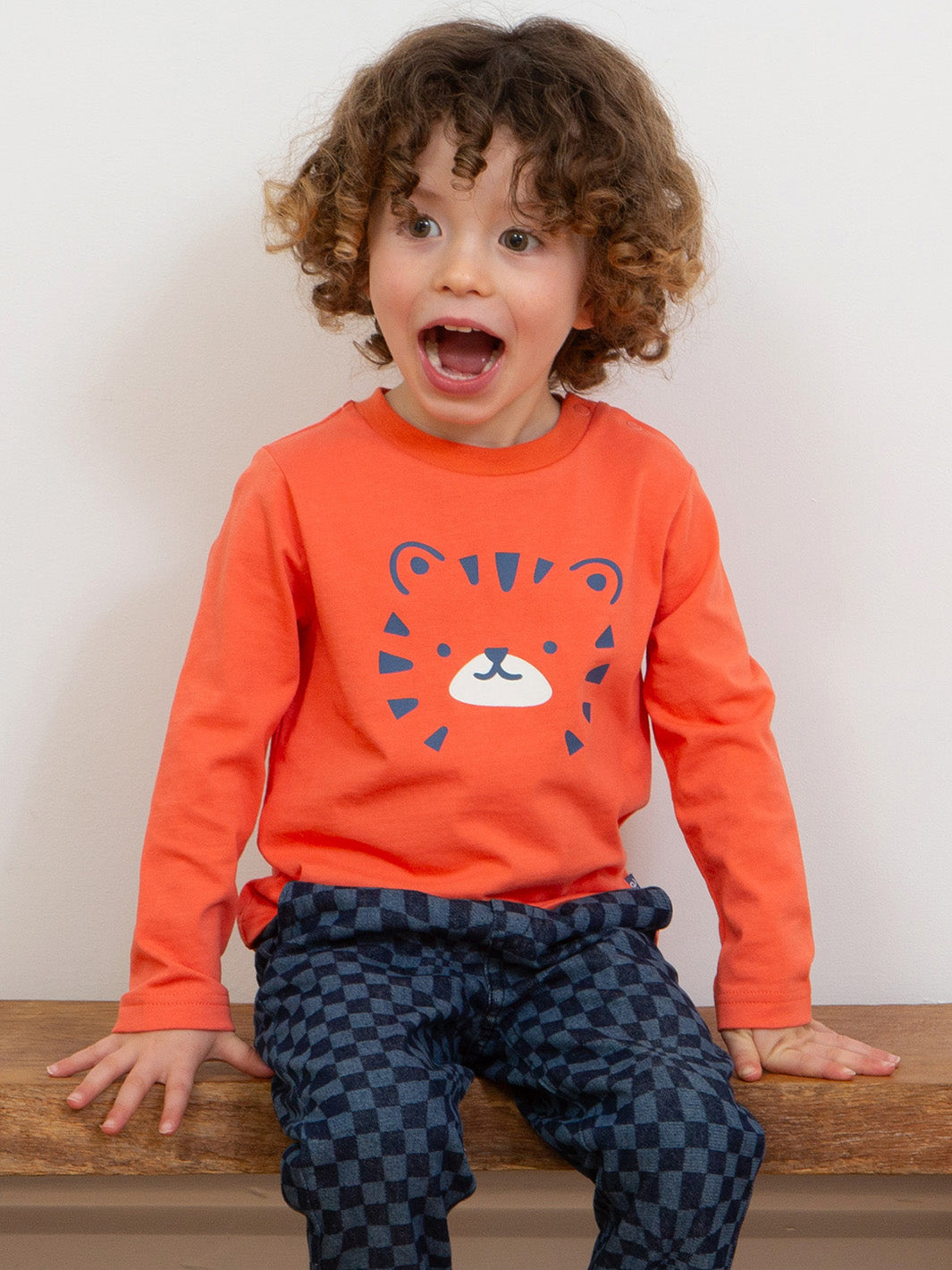 Kite T-Shirt Long Sleeve - Top Tiger Orange