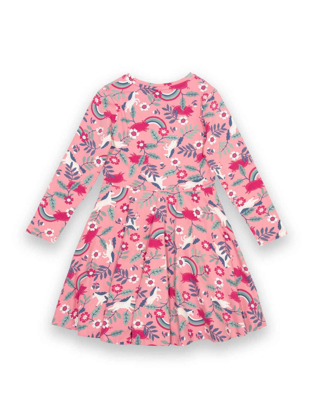 Kite Skater Dress Long Sleeve - Pig Pannage Pink
