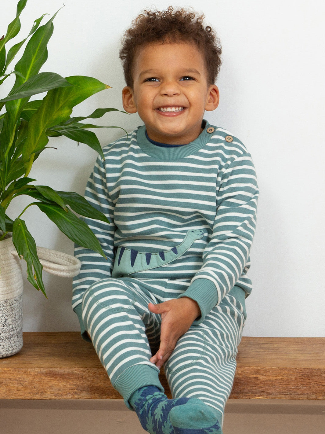 Kite Joggers - Stripy Green