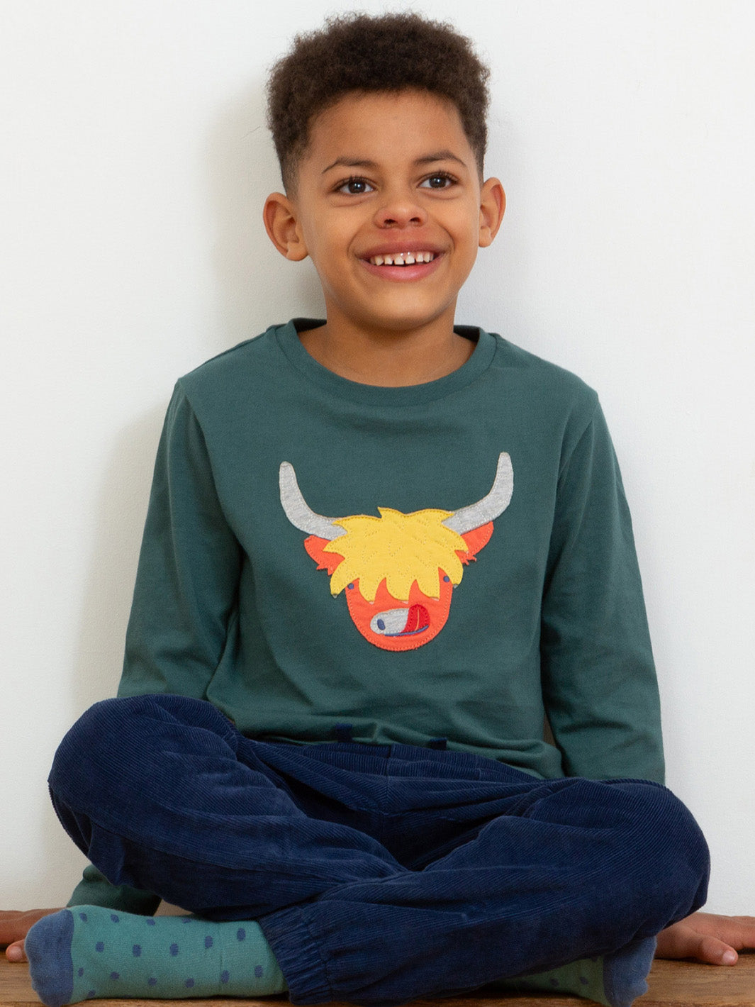 Kite T-Shirt Long Sleeve - Cool Cow Green
