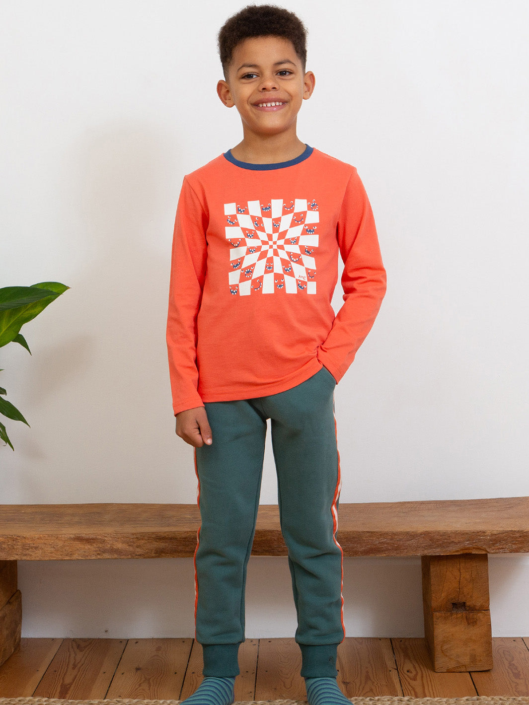 Kite Joggers - Side Stripe Pine Green